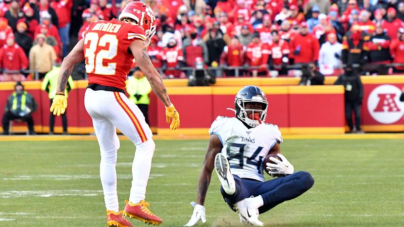 Kansas City Chiefs safety Tyrann Mathieu and Tennessee Titans wide receiver Corey Davis