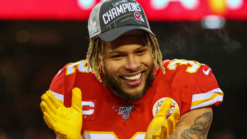 Kansas City Chiefs strong safety Tyrann MathieuKansas City Chiefs strong safety Tyrann Mathieu