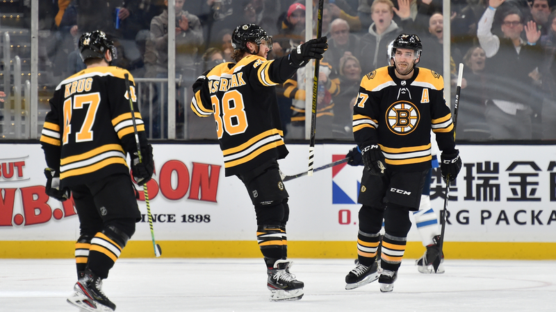 Bruins winger David Pastrnak