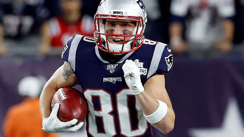 Patriots wide receiver Gunner Olszewski
