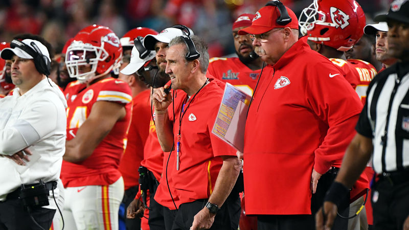 Kansas City Chiefs defensive coordinator Steve Spagnuolo and head coach Andy Reid