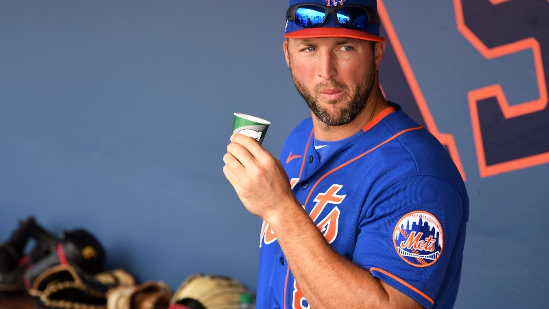 New York Mets outfielder Tim Tebow
