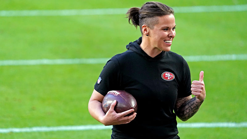 San Francisco 49ers offensive assistant coach Katie Sowers​