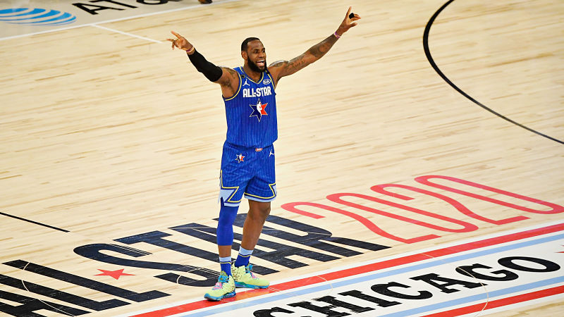 Team LeBron forward LeBron James