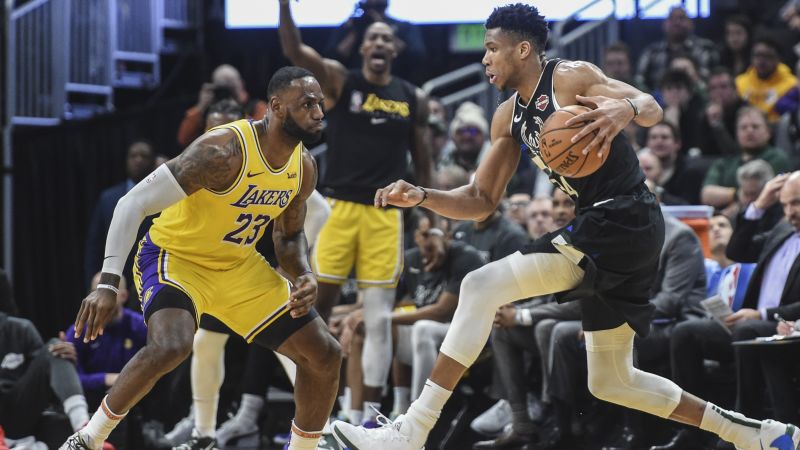 LeBron James and Giannis Antetokounmpo