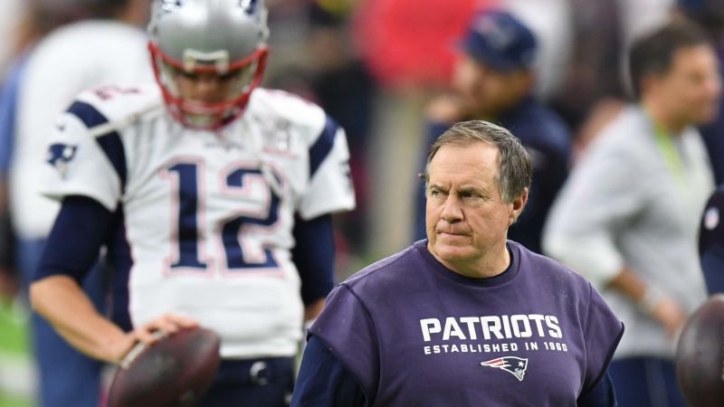 Tampa Bay Buccaneers quarterback Tom Brady and New England Patriots coach Bill Belichick
