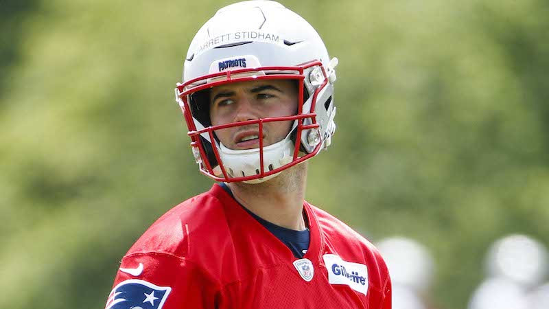 Patriots quarterback Jarrett Stidham