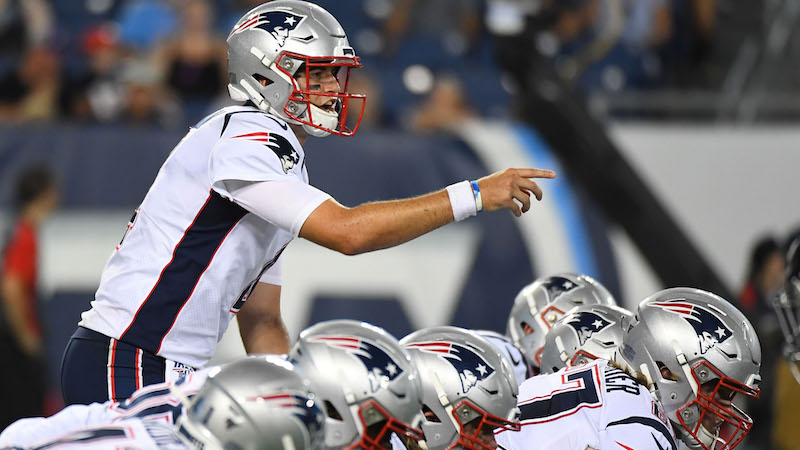 Patriots quarterback Jarrett Stidham