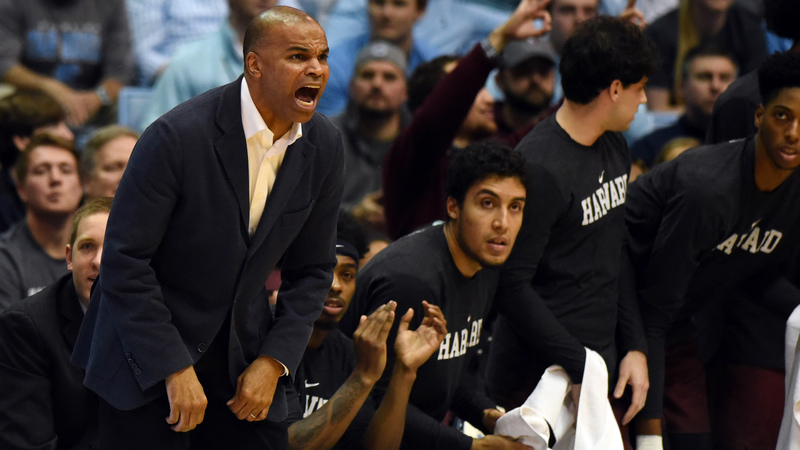 Harvard Crimson head coach Tommy Amaker