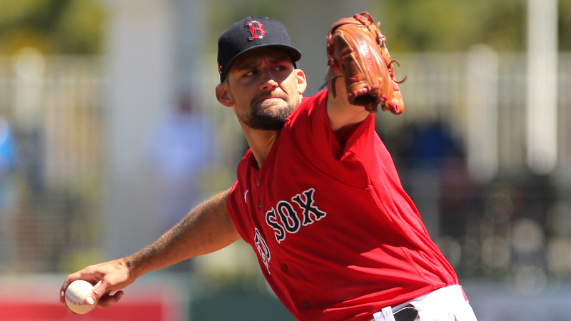 Boston Red Sox pitcher Nathan Eovaldi
