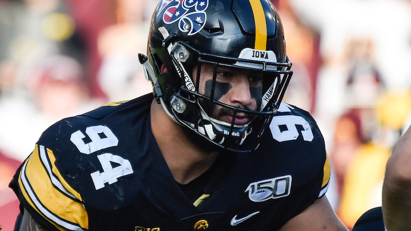 Iowa defensive end A.J. Epenesa