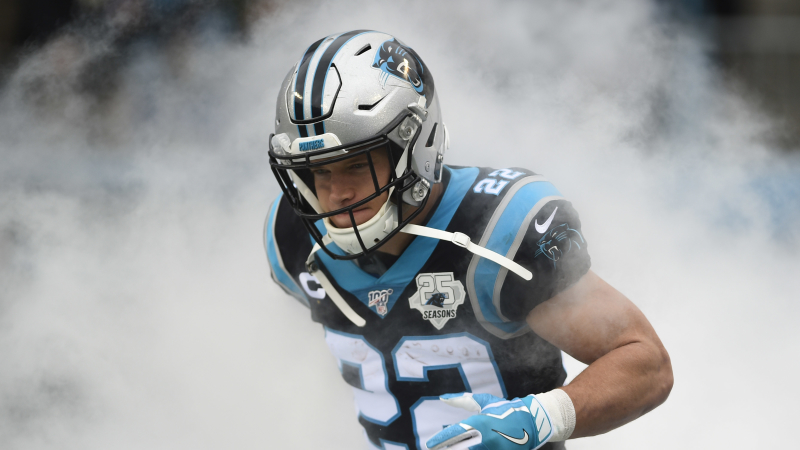 Carolina Panthers running back Christian McCaffrey