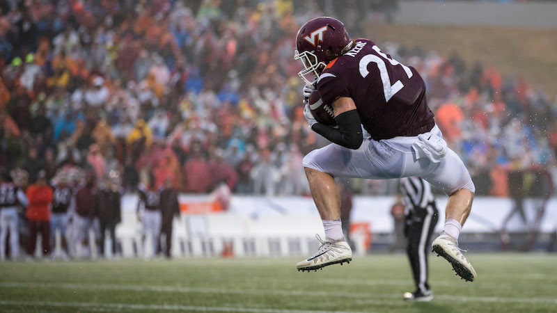Virginia Tech tight end Dalton Keene