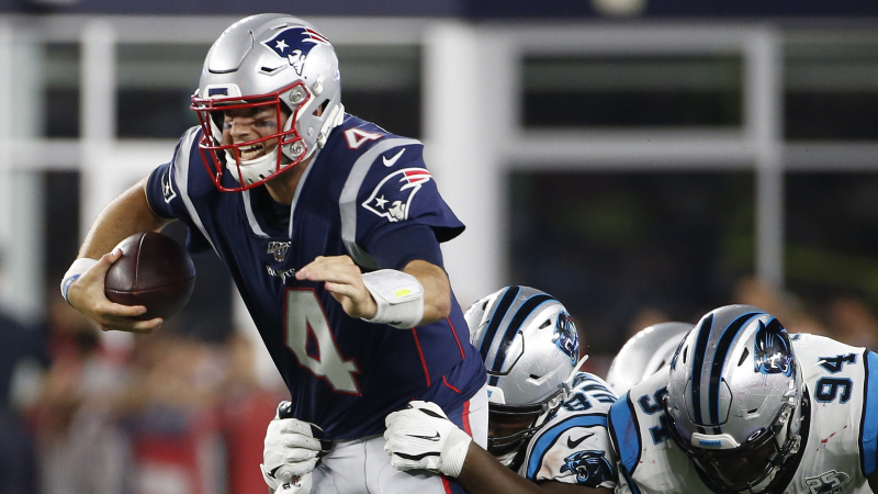 New England Patriots quarterback Jarrett Stidham