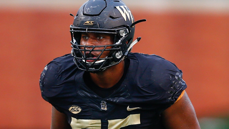 Wake Forest Demon Deacons offensive lineman Justin Herron