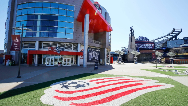 The mall outside Gillette Stadium