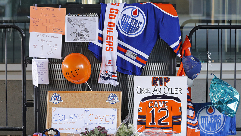 Edmonton Oilers Colby Cave Memorial