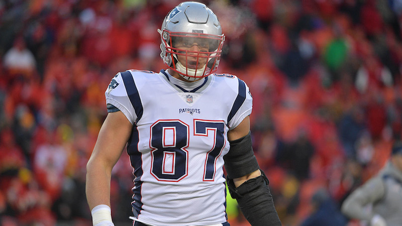 Tight end Rob Gronkowski