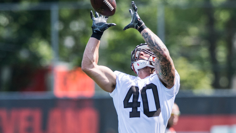 Patriots fullback Danny Vitale