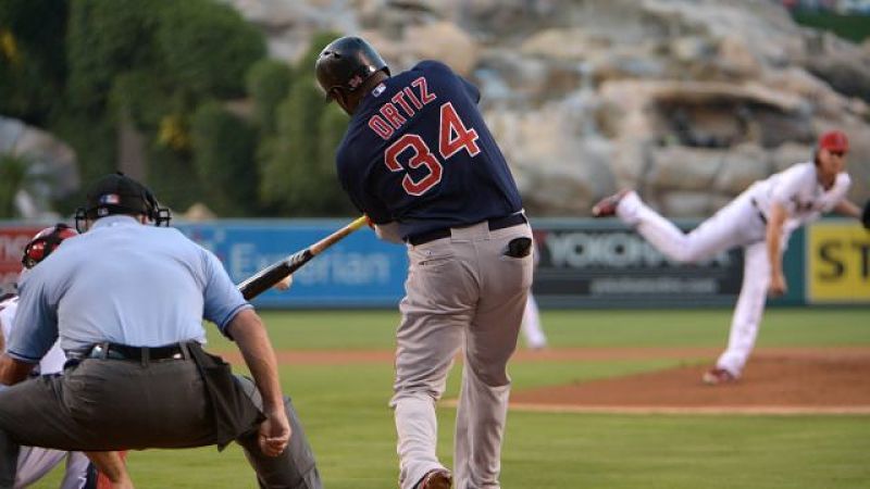 Boston Red Sox designated hitter David Ortiz