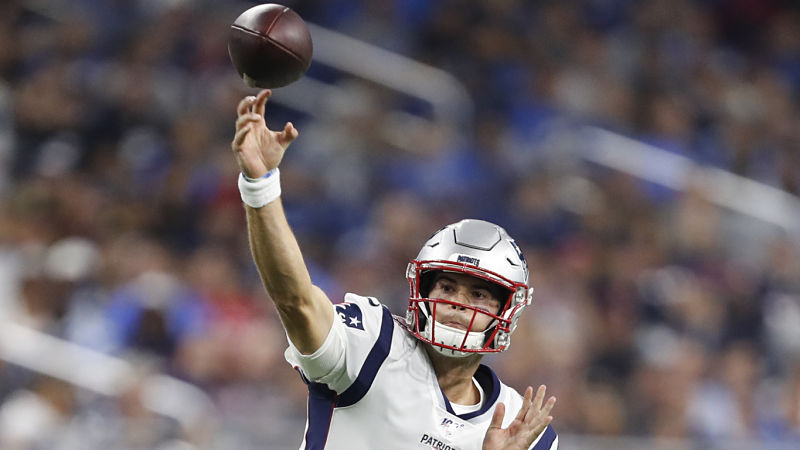 New England Patriots quarterback Jarrett Stidham