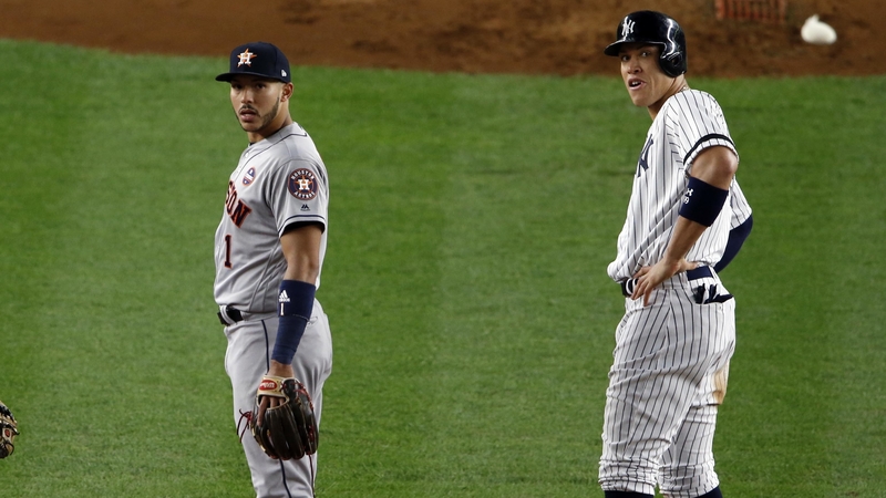 Yankees OF Aaron Judge, Astros SS Carlos Correa
