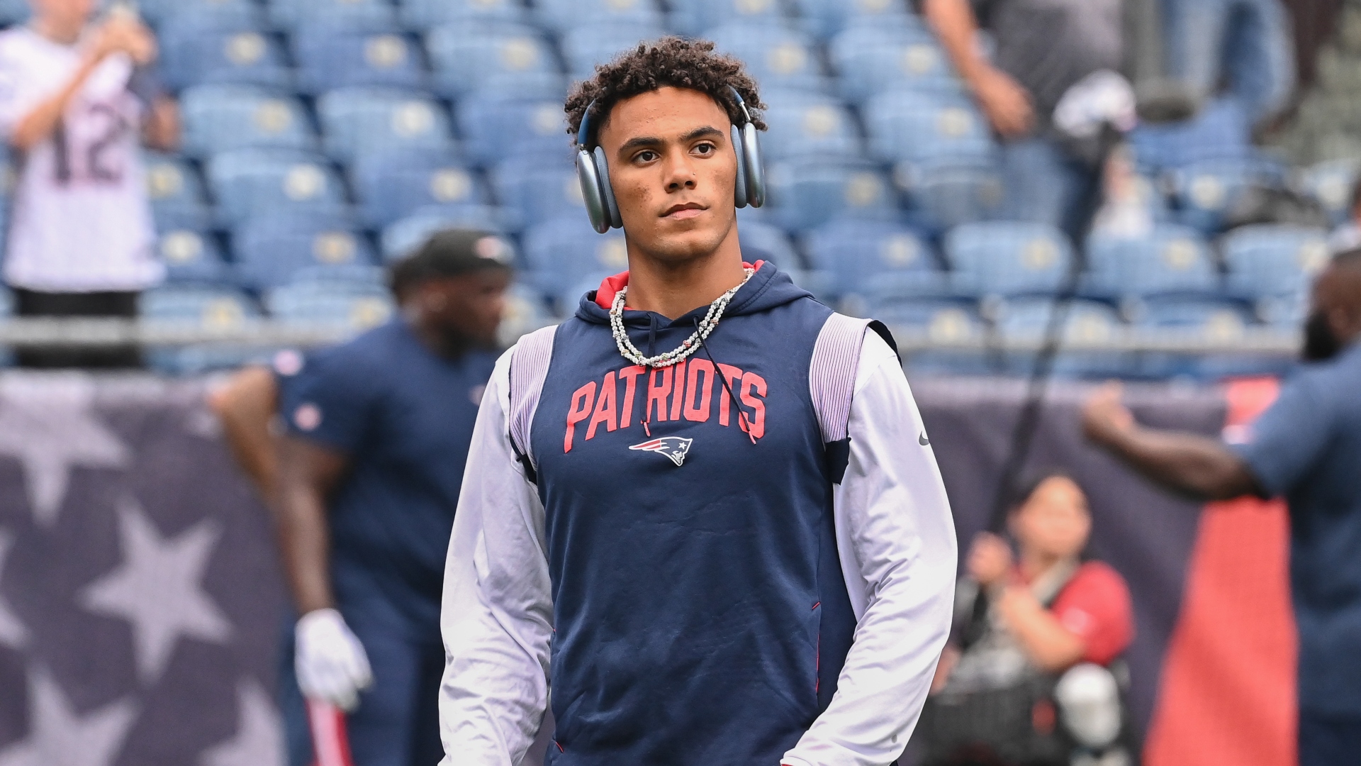 New England Patriots cornerback Christian Gonzalez