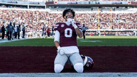 Mississippi State Bulldogs wide receiver Brenen Thompson