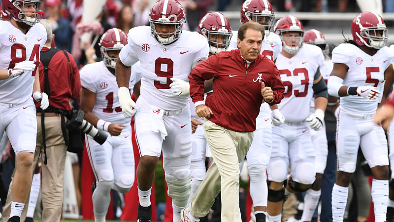 Alabama head coach Nick Saban