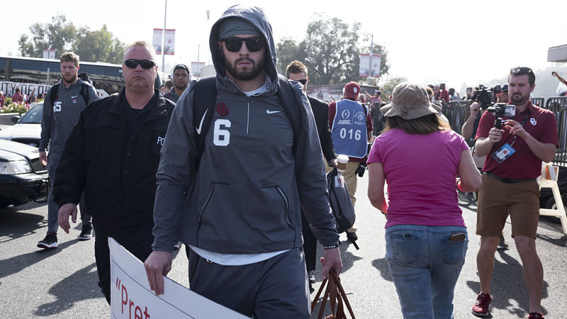 Oklahoma quarterback Baker Mayfield