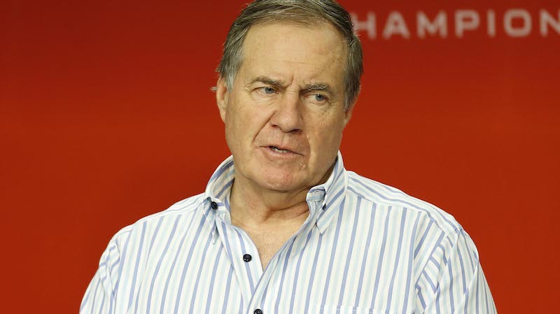 Patriots head coach Bill Belichick