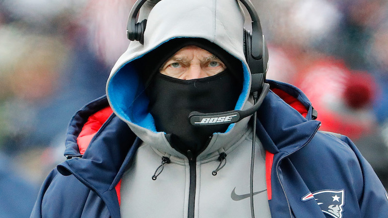 Patirots head coach Bill Belichick