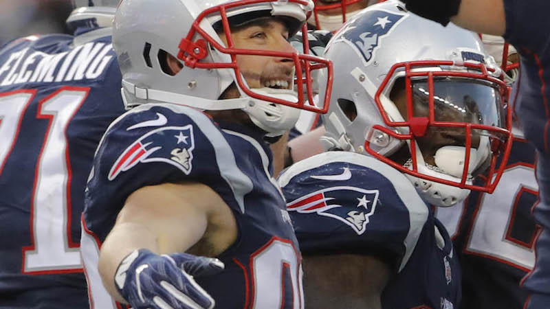 Patriots wide receiver Danny Amendola, running back Dion Lewis