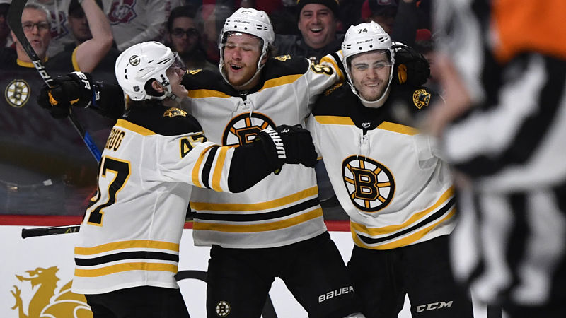 Boston Bruins winger David Pastrnak