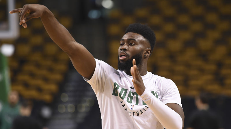 Boston Celtics forward Jaylen Brown