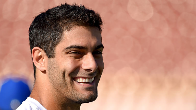 San Francisco 49ers quarterback Jimmy Garoppolo