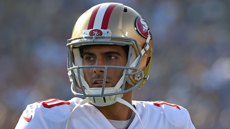 San Francisco 49ers quarterback Jimmy Garoppolo