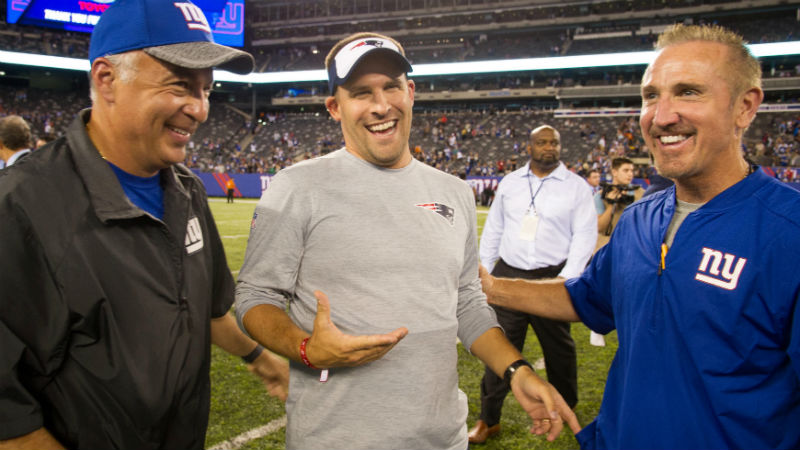 New England offensive coordinator Josh McDaniels