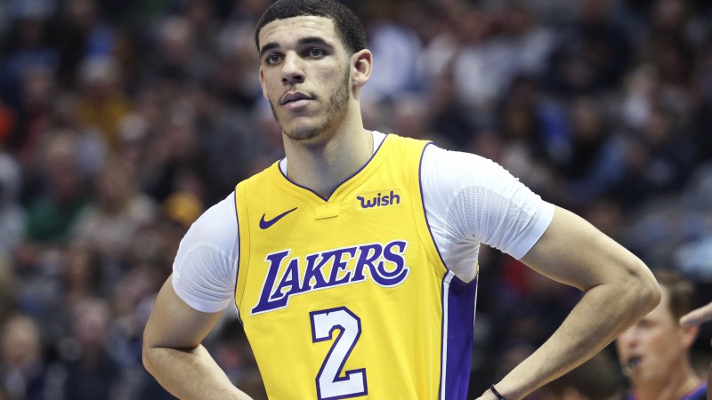 Los Angeles Lakers guard Lonzo Ball