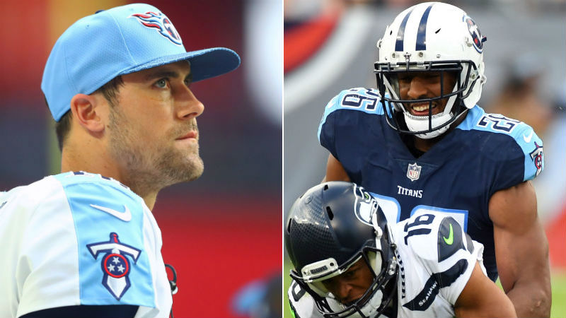 Tennessee Titans quarterback Matt Cassel, cornerback Logan Ryan