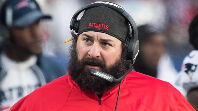 New England Patriots defensive coordinator Matt Patricia
