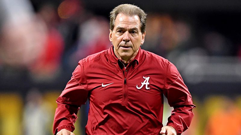 Alabama football coach Nick Saban