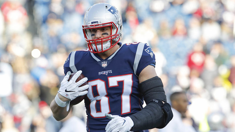 New England Patriots tight end Rob Gronkowski