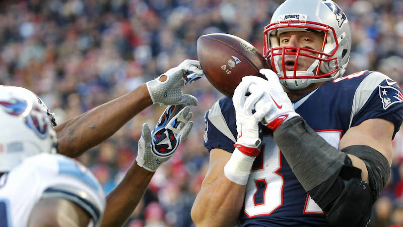 Patriots tight end Rob Gronkowski