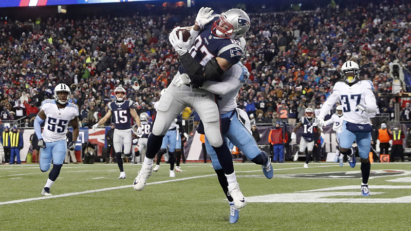 New England Patriots tight end Rob Gronkowski