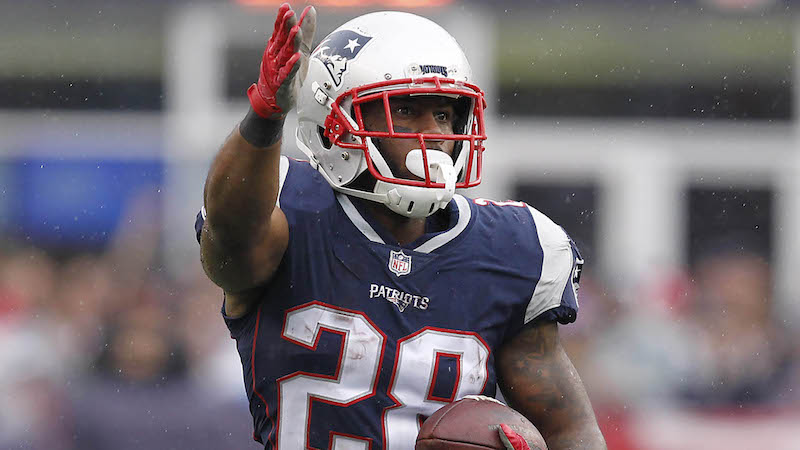 Patriots running back James White