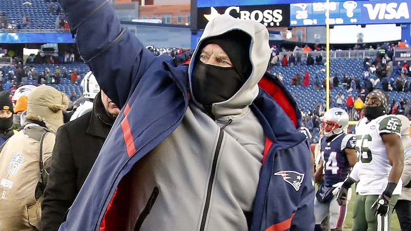 Patriots head coach Bill Belichick