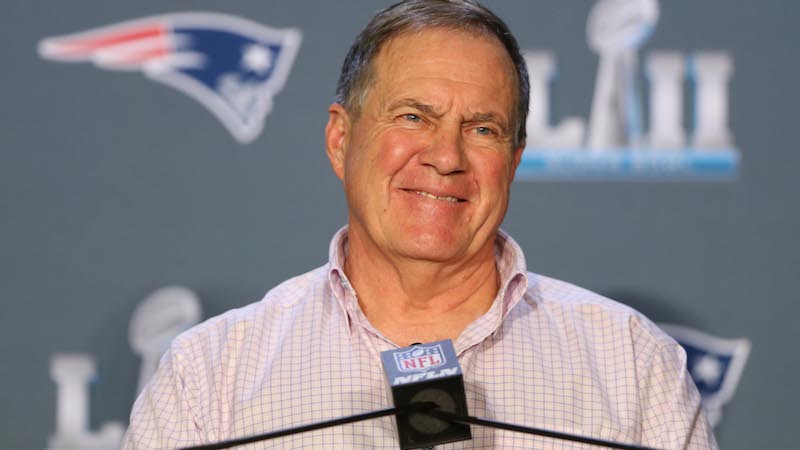 Patriots head coach Bill Belichick
