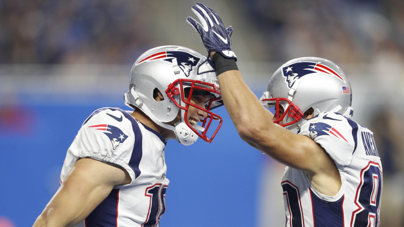 New England Patriots wide receivers Chris Hogan and Danny Amendola