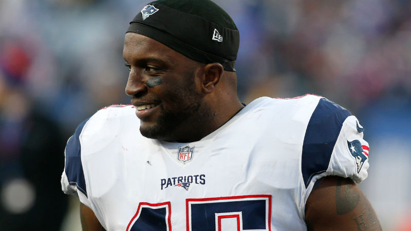 New England Patriots outside linebacker David Harris